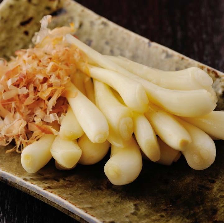 島らっきょう塩漬け